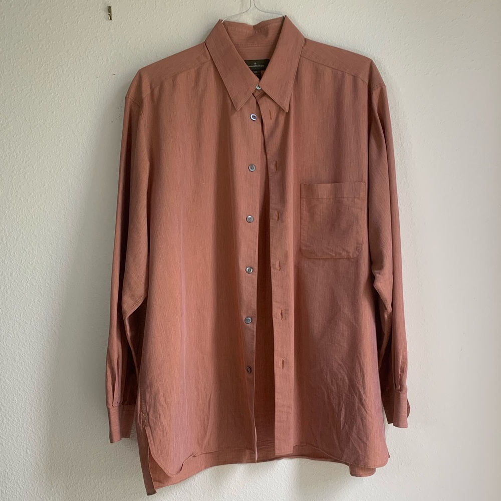 Ermenegildo Zegna XXL Rust/Copper dress shirt